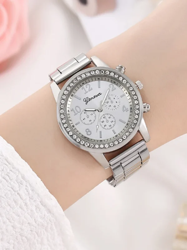 Elevate Your Style with Diamond Inlaid Rhinestone Watches and Jewelry - Image 4