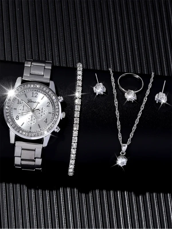 Elevate Your Style with Diamond Inlaid Rhinestone Watches and Jewelry