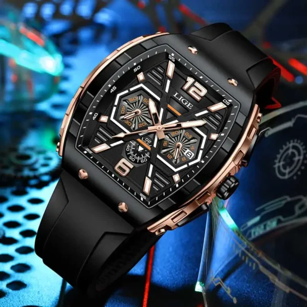 LIGE Men's Quartz Watch - Image 3