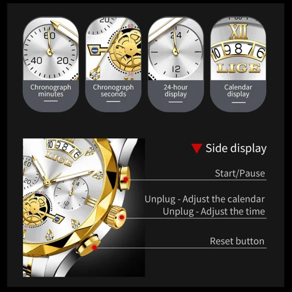 LIGE Men's Luxury Watch - Image 5