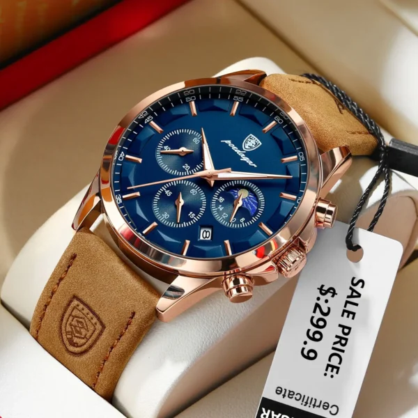 POEDAGAR Men's Quartz Watch