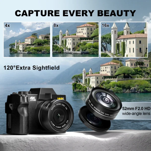 4K 48MP Compact Camera | Vlog Camera - Image 2