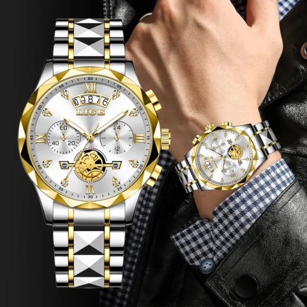 LIGE Men's Luxury Watch