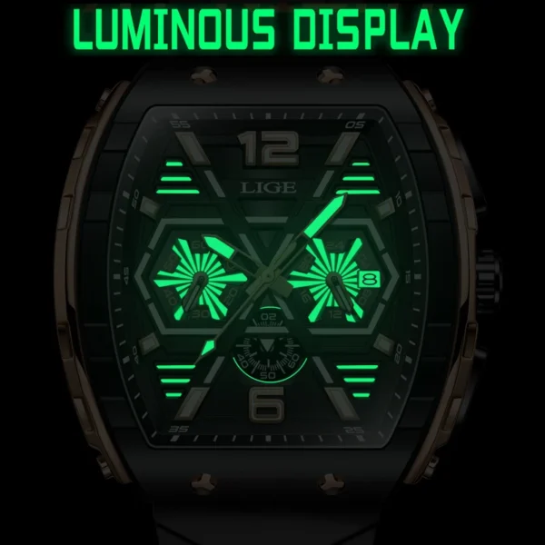 LIGE Men's Quartz Watch - Image 4