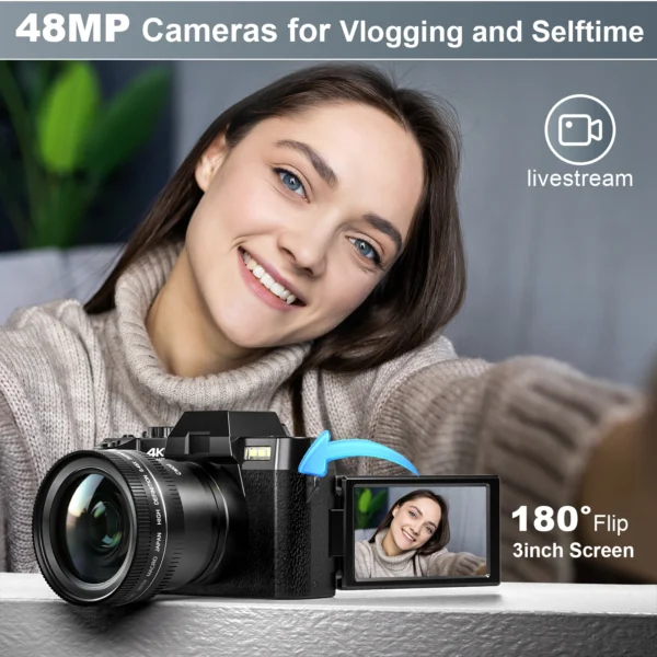 4K 48MP Compact Camera | Vlog Camera - Image 6